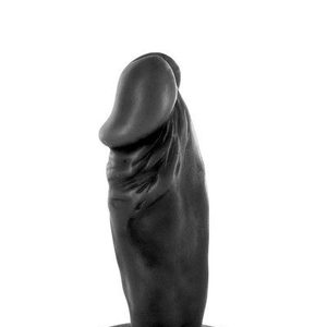 Фалоімітатор Real Body — Real Tim Black, TPE, діаметр 3,4 см