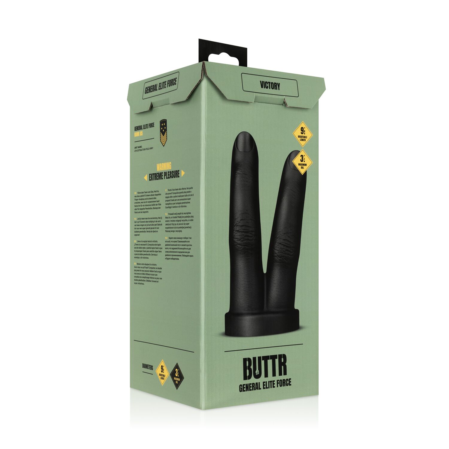 Анальна пробка BUTTR - Victory Double Finger Butt Plug