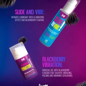 Рідкий вібратор Intt Vibration Blackberry (15 мл), зігрівальний, зі смаком ожини