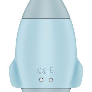 Вакуумний стимулятор з вібрацією Satisfyer Mission Control Blue, 2 незалежні мотори