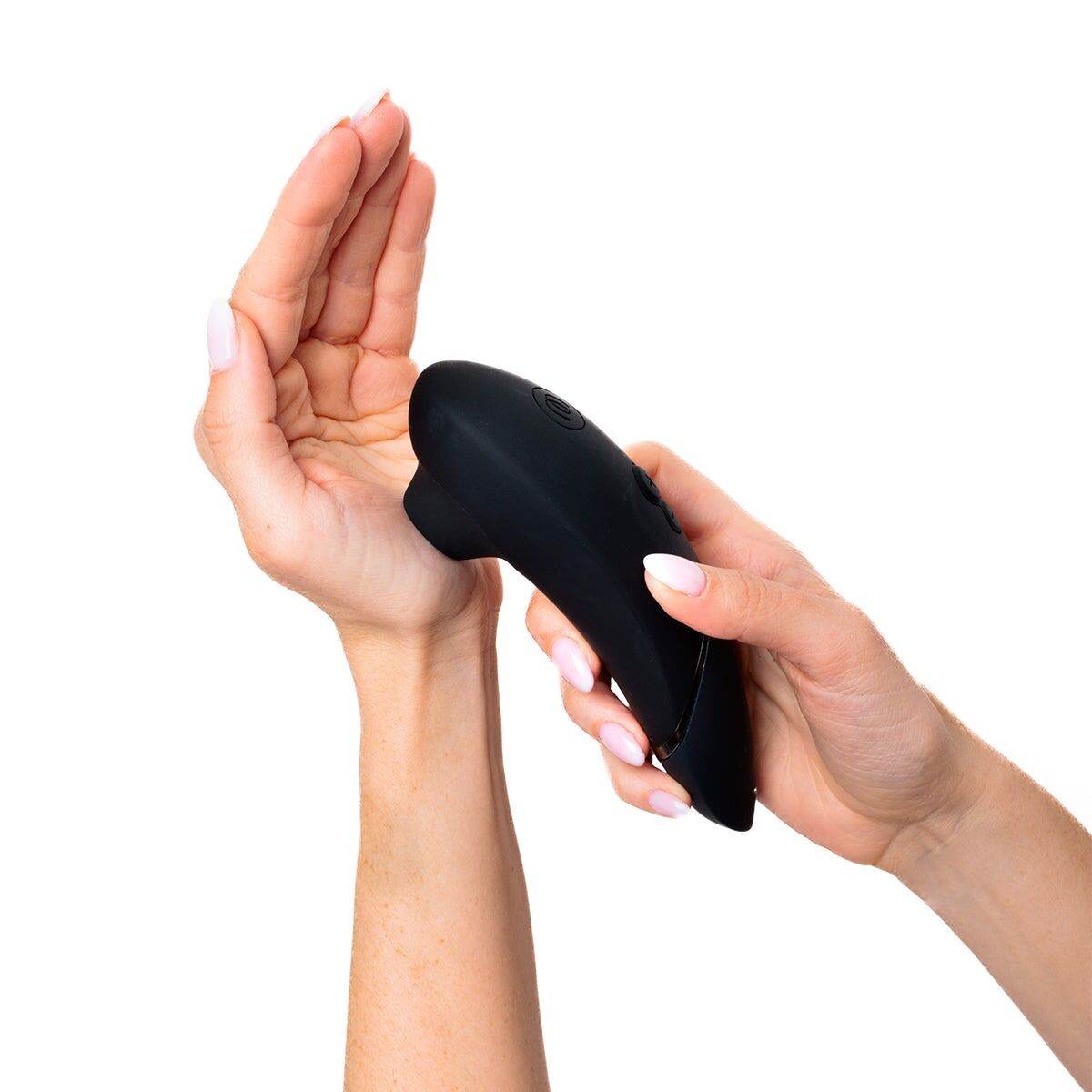 Вакуумний кліторальний стимулятор Womanizer Next Black, 3D Pleasure Air, 14 рівнів інтенсивності