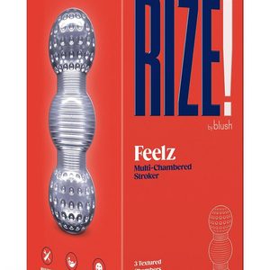 Мастурбатор Blush Rize – Feelz Masturbator – Clear, мультитекстура, ефект вакууму