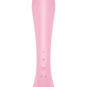 Двосторонній вібратор-кролик Satisfyer Triple Oh Pink, 3 мотори, руків’я-масажер