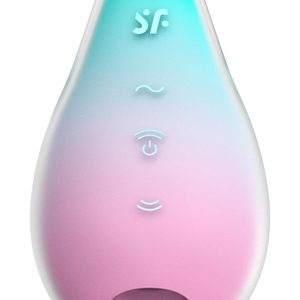 Вакуумний кліторальний стимулятор з вібрацією Satisfyer Mermaid Vibes Mint/Pink, 2 мотори