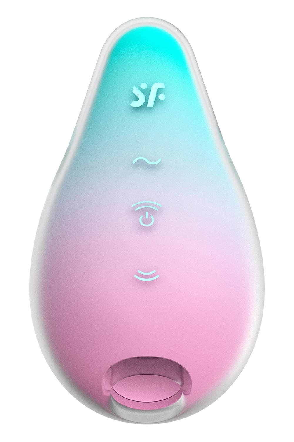 Вакуумний кліторальний стимулятор з вібрацією Satisfyer Mermaid Vibes Mint/Pink, 2 мотори