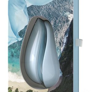 Вакуумний кліторальний стимулятор Womanizer Liberty Blue, магнітна кришка, 2 насадки