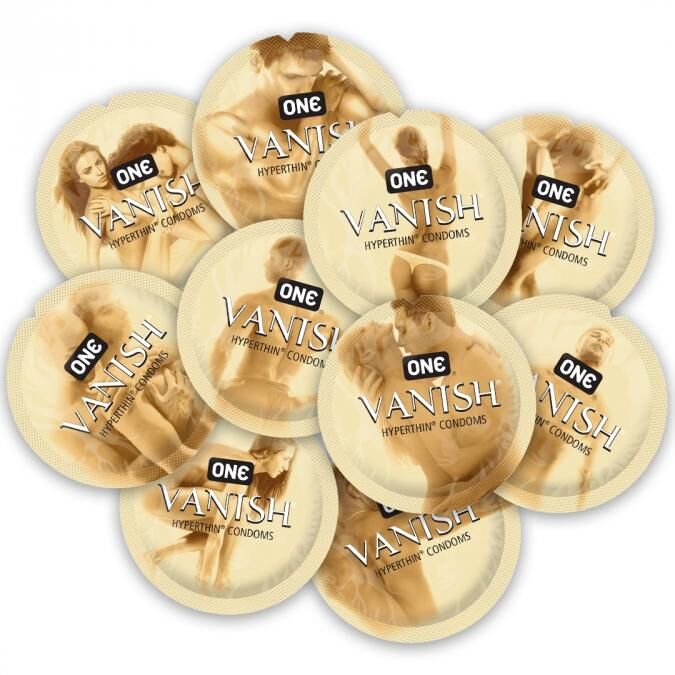 Презерватив ONE Vanish Hyperthin, 1 шт, ультратонкий, зі змазкою
