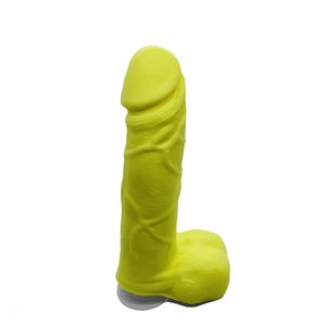 Мило у формі пеніса Чистий Кайф Yellow size M, крафтове мило-член, натуральне