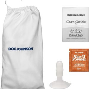 Фалоімітатор, що кінчає Doc Johnson The Realistic Cock ULTRASKYN - Squirting 9,5 Inch Chocolate
