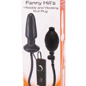Анальна пробка з вібрацією та накачуванням Fanny Hill''s Black Buttplug