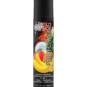 Розігрівач лубрикант Wet Fun Flavors Tropical Fruit Explosion (мультифрукт) 30 мл
