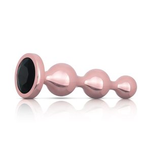 Набір анальних іграшок Rosy Gold - Metal Butt Plug Set 3 Pieces