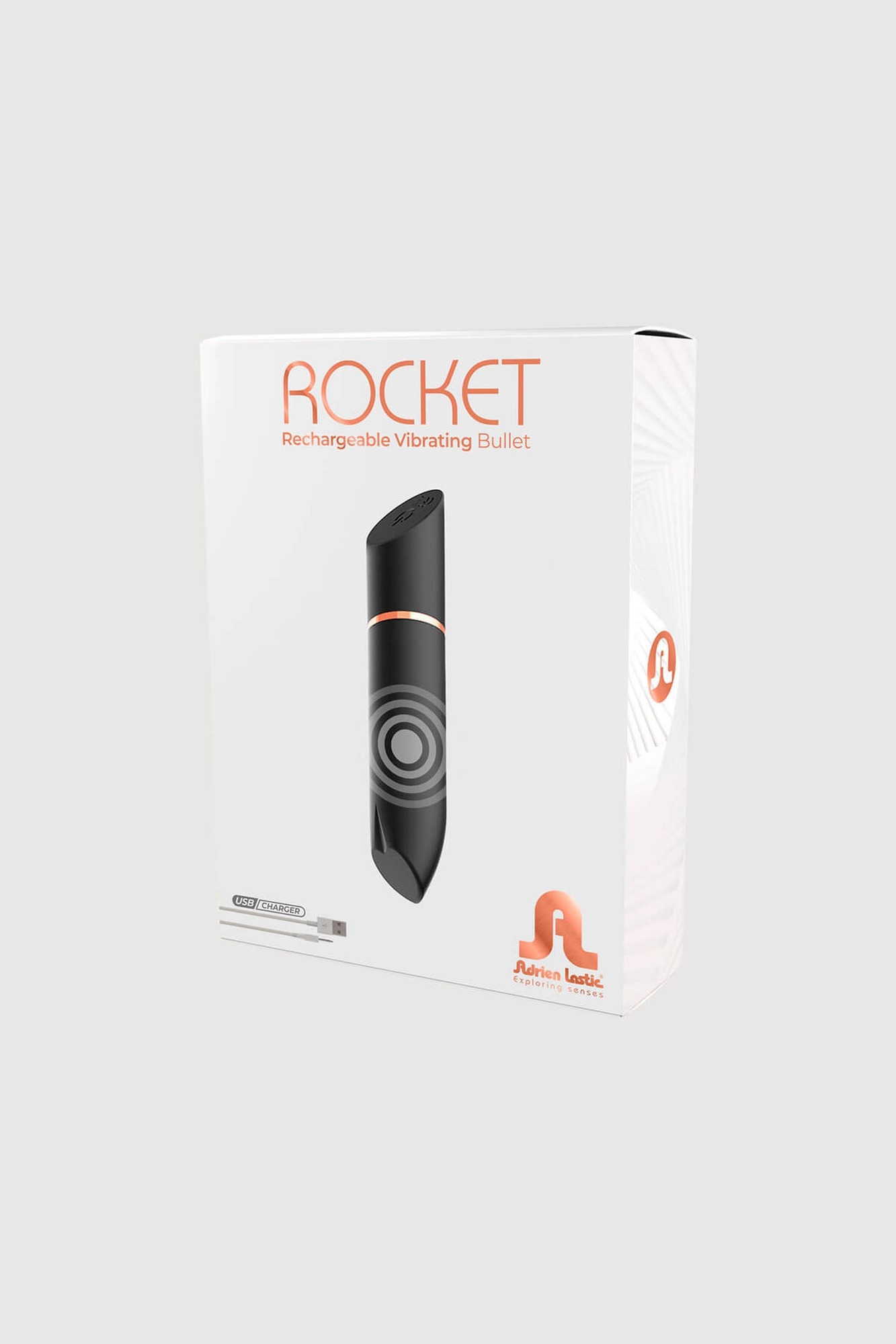Віброкуля у вигляді помади Adrien Lastic Rocket Black