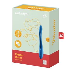 Універсальний гнучкий вібратор для пар Satisfyer Elastic Game Dark Blue