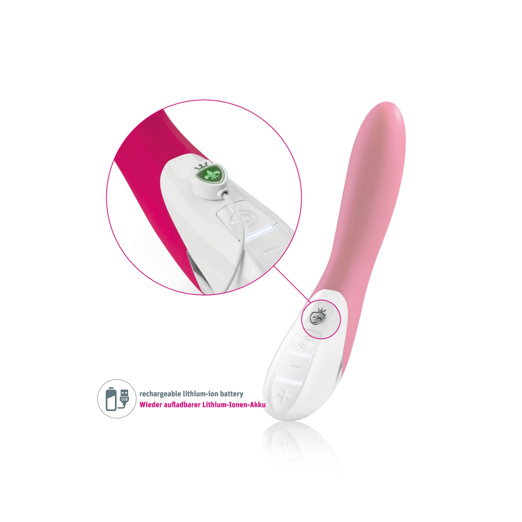 Вібратор Mystim Elegant Eric Pink