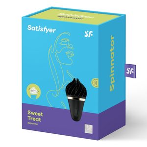 Морозиво-спінатор Satisfyer Lay-On - Sweet Treat Black/Gold, 10 режимів роботи, водонепроникний