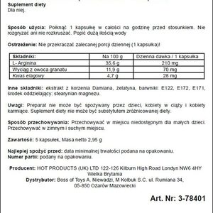 Збудливі капсули для жінок ERO PRORINO black line Libido (ціна за 5 капсул в упаковці)