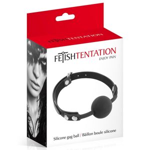 Класичний кляп з силіконовою кулькою Fetish Tentation Silicone Gag Ball