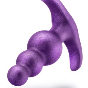 Анальна пробка рельєфна зі стопером Blush Anal Adventures Matrix фіолетова