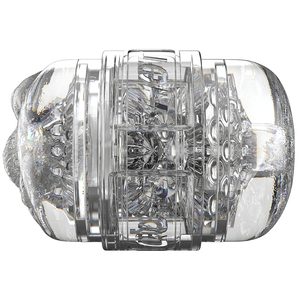 Двосторонній мастурбатор Fleshlight Quickshot Stoya, компактний, наскрізний, зі зліпка вульви та ануса