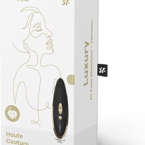 Вакуумний кліторальний стимулятор Satisfyer Luxury Haute Couture, чорний