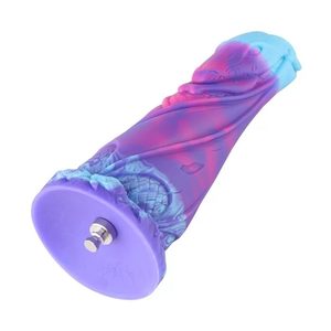 Фалоімітатор для секс-машин Hismith 7.48″ Silicone Dildo HSA139 Monster Series, система KlicLok