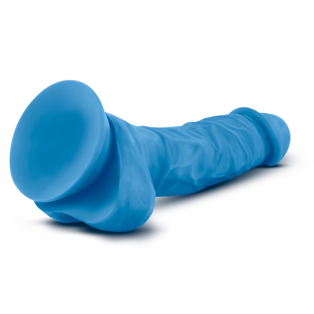 Фалоімітатор з подвійною щільністю NEO 7.5 INCH COCK W. BALLS BLUE
