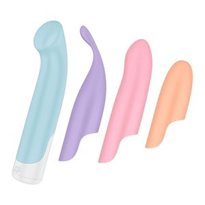 Набір 4-в-1 Satisfyer Playful Four, вібратор та 4 насадки, 12 режимів