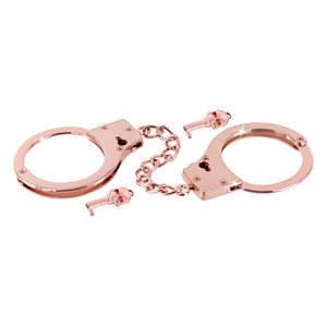 Металеві наручники Fetish Tentation Premium Chick wrist cuffs in rose-gold metal, рожеве золото