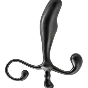 Масажер простати Blush Anal Adventures чорного кольору, 12.4 см х 2.5 см