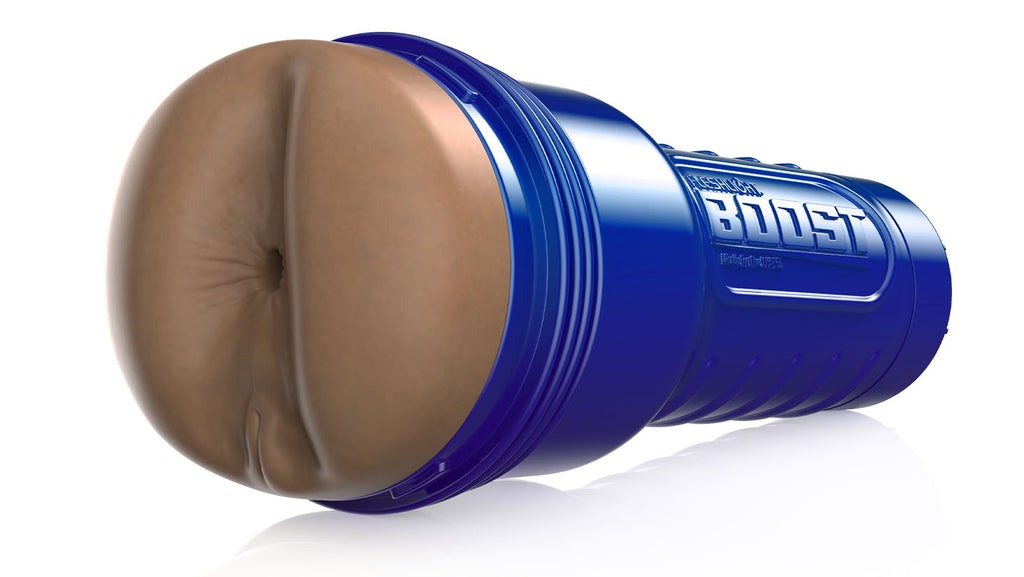 Мастурбатор-попка Fleshlight Boost Blast Female Medium Dark Flesh, плаваючі кільця Turbo Tech