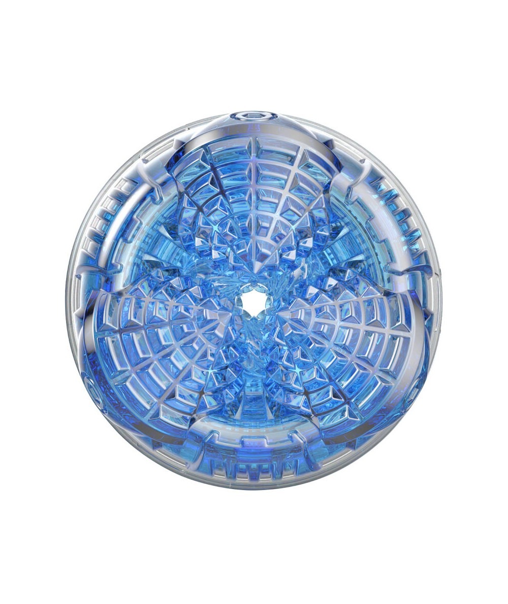 Мастурбатор Fleshlight Turbo Core Blue Ice, оральний секс (глибоке горло)