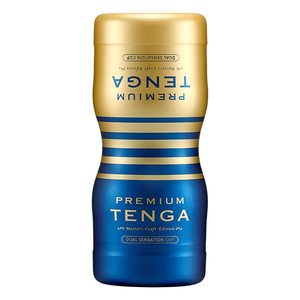 Мастурбатор Tenga Premium Dual Sensation Cup, двосторонній, з двома незалежними каналами
