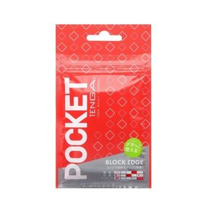 Мастурбатор TENGA Pocket Block Edge