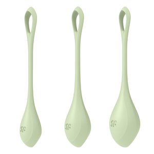 Набір йоні-намистин Satisfyer Yoni Power 2 Light Green, діаметр 2-2,5-3 см, маса 22-44-73 г
