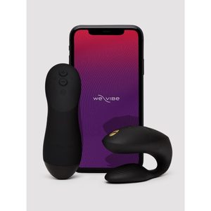 Вібратор для пар We-Vibe Chorus Pro Satin Black з пультом і додатком, чорний