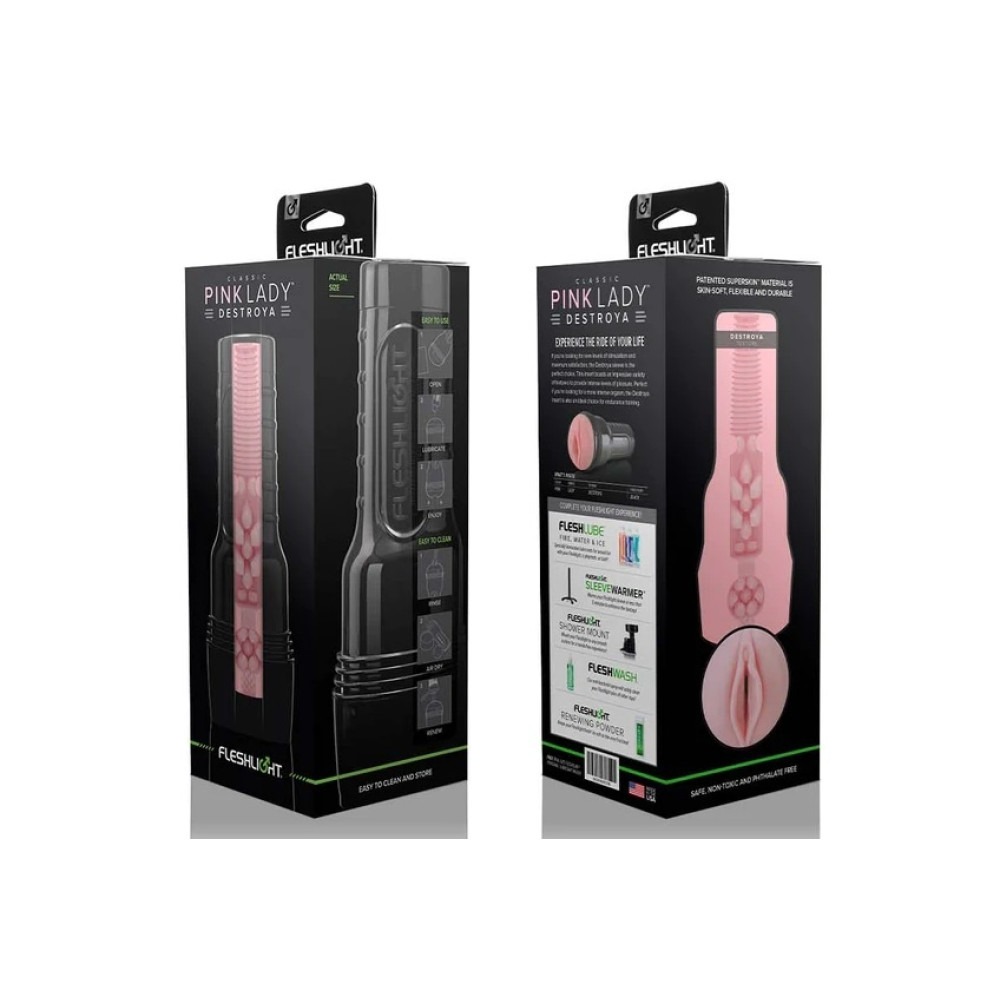 Мастурбатор-вагіна Fleshlight Pink Lady Destroya Нова текстура