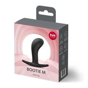 Анальна пробка Fun Factory BOOTIE M Black, діаметр 3,3 см, тонкий обмежувач