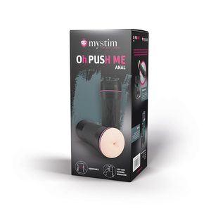 Мастурбатор-попка Mystim O(h) PUSH ME Anus, можна стискати та регулювати вакуум