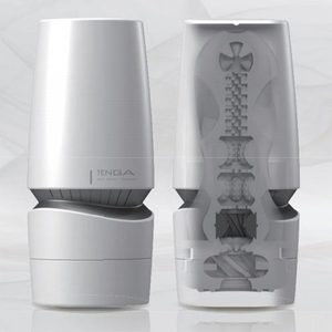 Мастурбатор Tenga - Aero Masturbator Silver, інноваційна технологія всмоктування