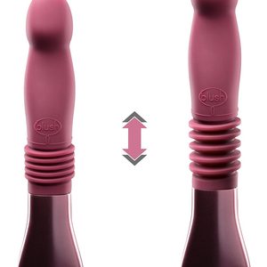 Пульсатор для точки G Blush Temptasia – Trixie Thrusting Dildo – Wine Red, 3 швидкості