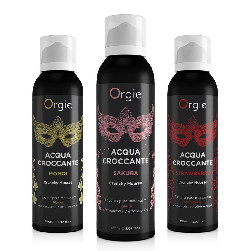 Масажна пінка Orgie – Acqua Croccante Monoi (150 мл), ефект бульбашок, що лопаються