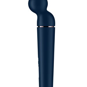 Вібромасажер Satisfyer Planet Wand-er Blue/Rosegold, дуже потужний, бездротовий