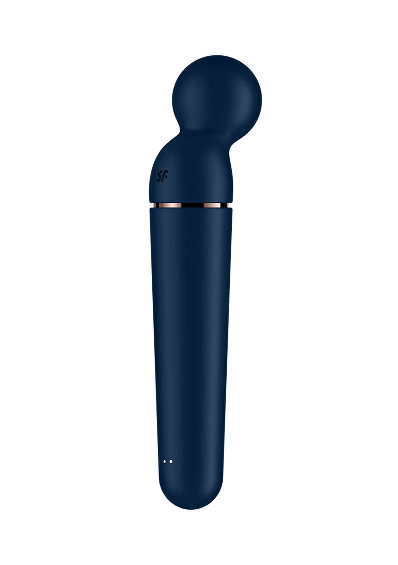 Вібромасажер Satisfyer Planet Wand-er Blue/Rosegold, дуже потужний, бездротовий