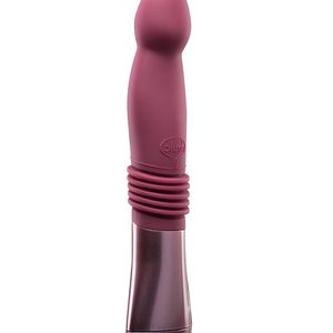 Пульсатор для точки G Blush Temptasia – Trixie Thrusting Dildo – Wine Red, 3 швидкості
