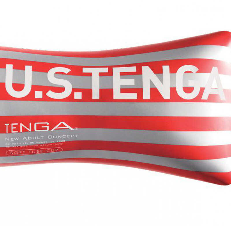 Мастурбатор Tenga US Soft Tube Cup (м’яка подушечка велика), стискальний, суперпотужне всмоктування