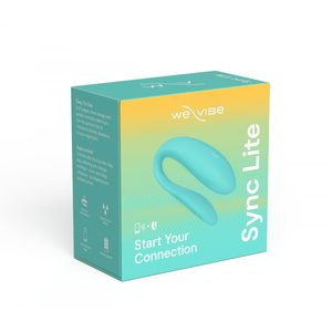 Смарт-вібратор для пар We-Vibe Sync Lite Aqua, 10 віброрежимів, можна поєднувати з проникним сексом