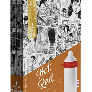 Презерватив із стимулюючими вусиками EGZO Hot Red латексний
