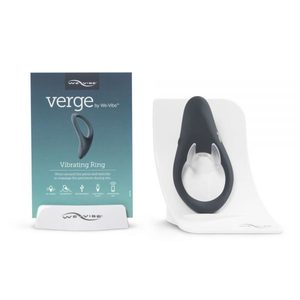 Смарт-віброкільце під одяг VERGE BY WE-VIBE SLATE, охоплює пеніс та мошонку, 10 режимів