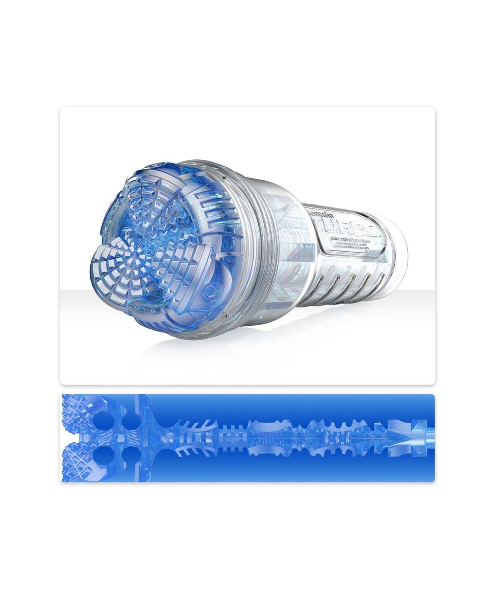Мастурбатор Fleshlight Turbo Core Blue Ice, оральний секс (глибоке горло)